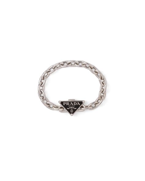 prada silver bracelet.